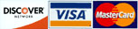 We accept MasterCard and VISA
